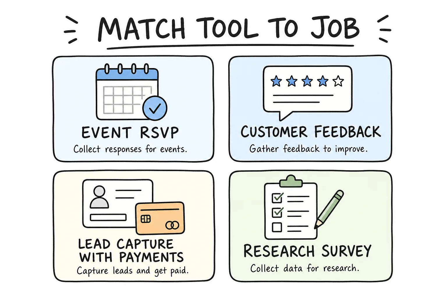 Match tool to job