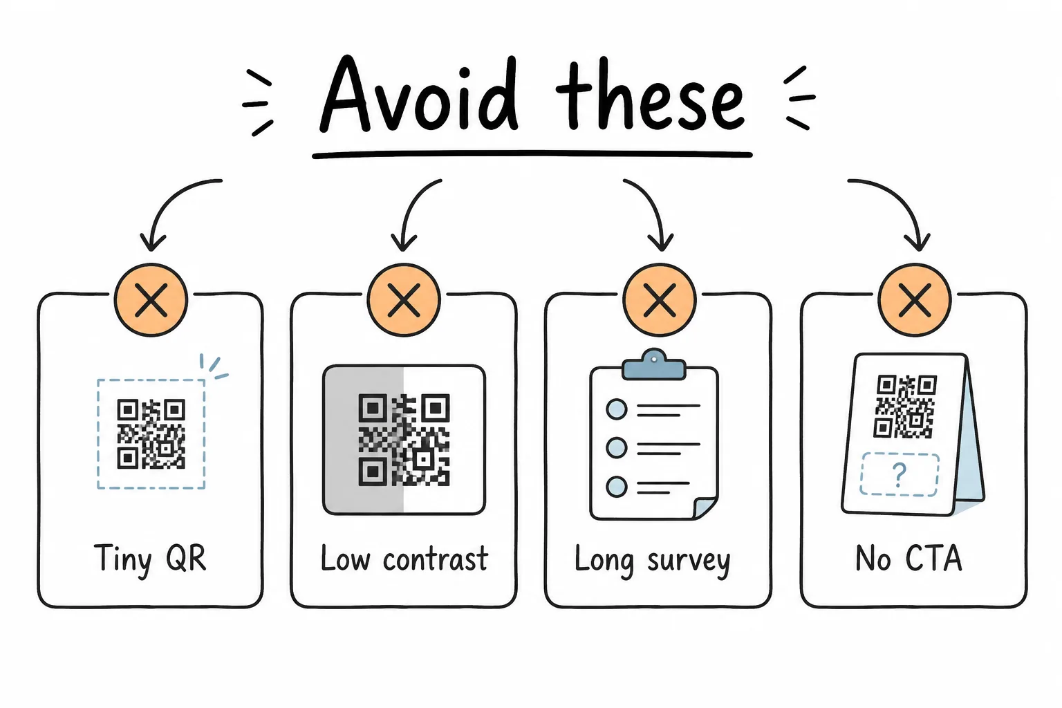Common QR feedback mistakes
