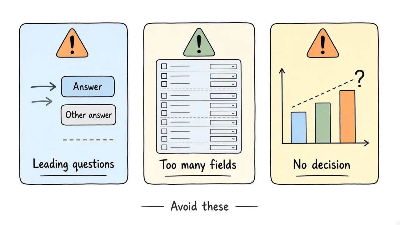 Common AI survey mistakes