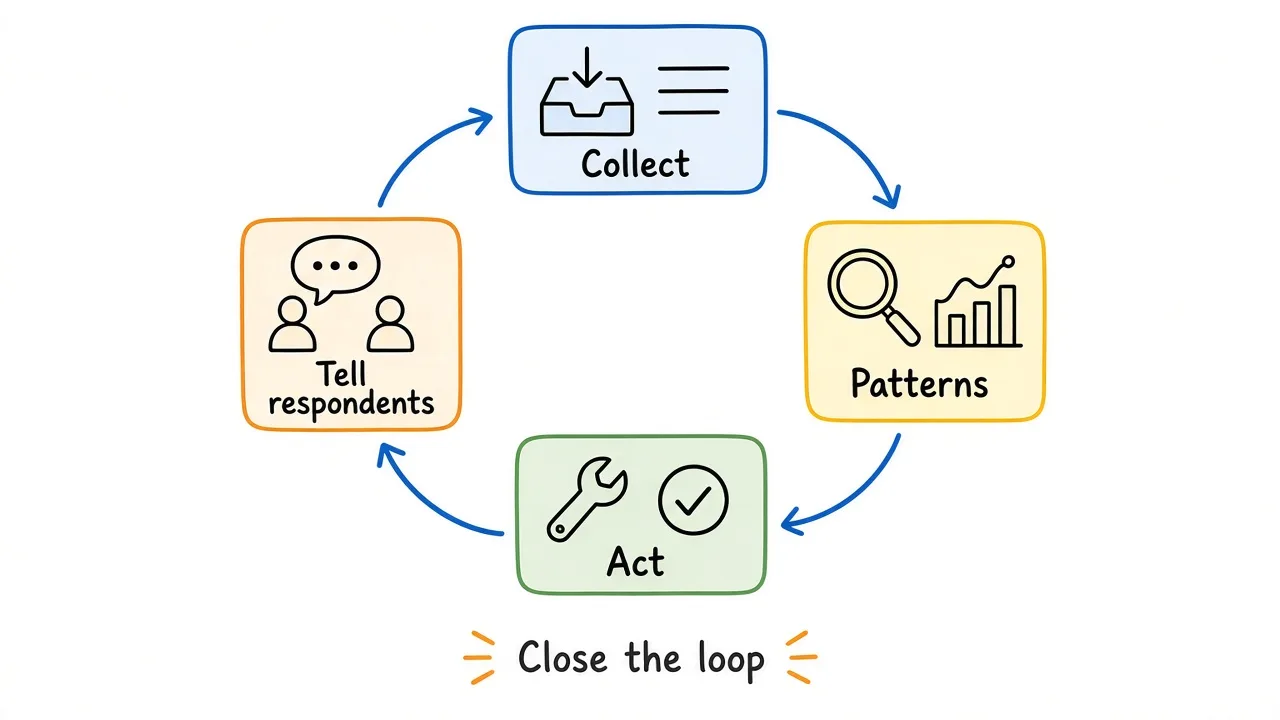 Collect patterns act tell loop